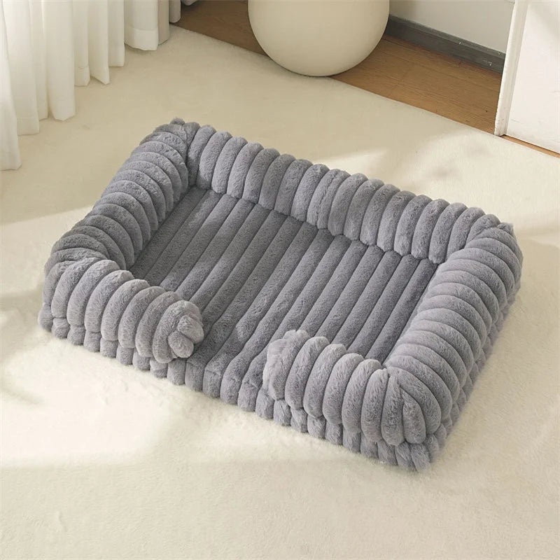 Corduroy Calming Pet Bed