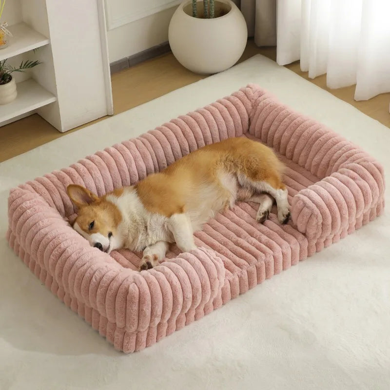 Corduroy Calming Pet Bed