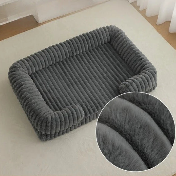 Corduroy Calming Pet Bed