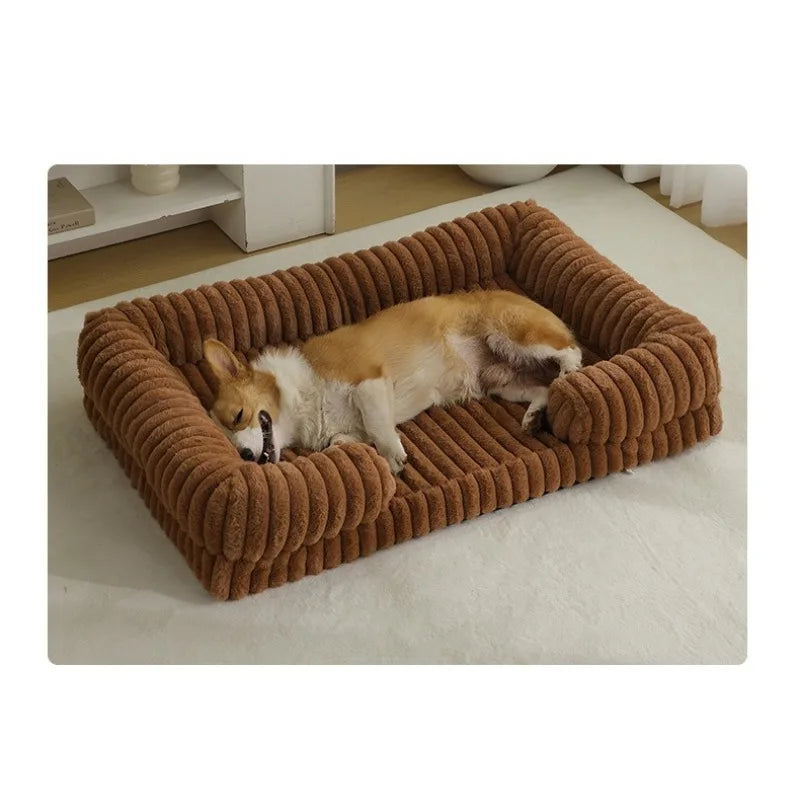 Corduroy Calming Pet Bed
